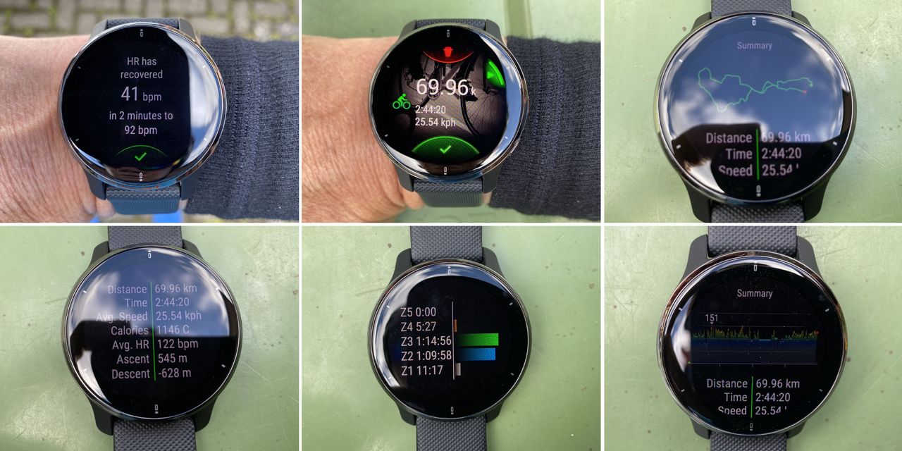 Ride analysis on watch