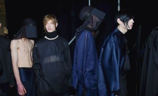 MAN: Rory Parnell-Mooney chose the humble smock as basis for the Irish-born designer's oversized A/W silhouette.