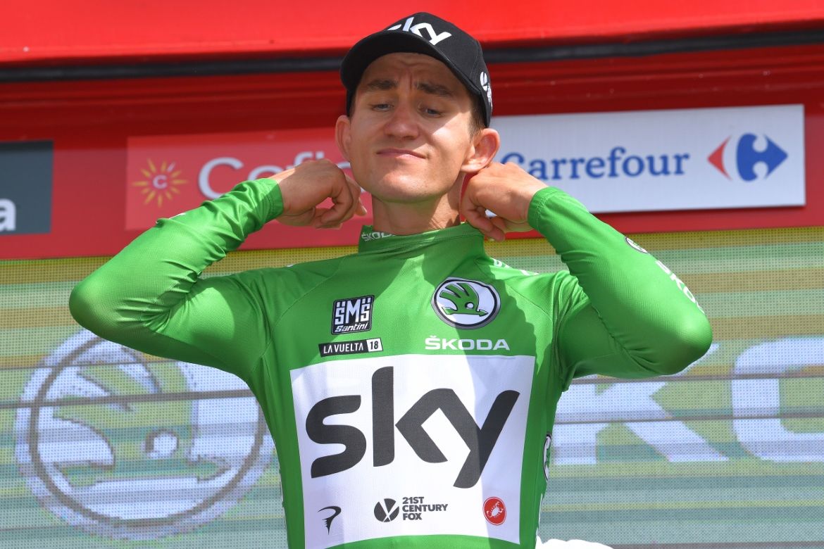 Michal Kwiatkowski kept his lead in the points competition