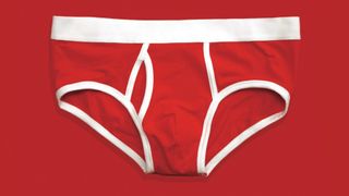 Pair of red underpants