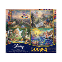 Disney Dreams 4-in-1 Jigsaw Puzzle Multi-Pack Series 3: 4 x 500 pieces | $22.35 at Sears