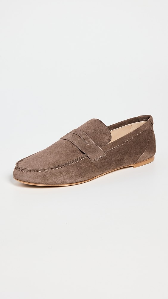 The Penny Loafers - Taupe Suede