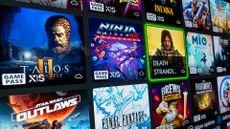 Xbox Game Pass menu screen running on Xbox Series X