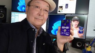 Tube Screamer inventor Susumu Tamura teamed up with Scott Henderson (shown onscreen) to create the SH9.