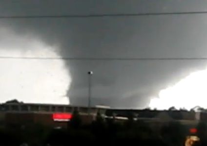 sideways tornado video image