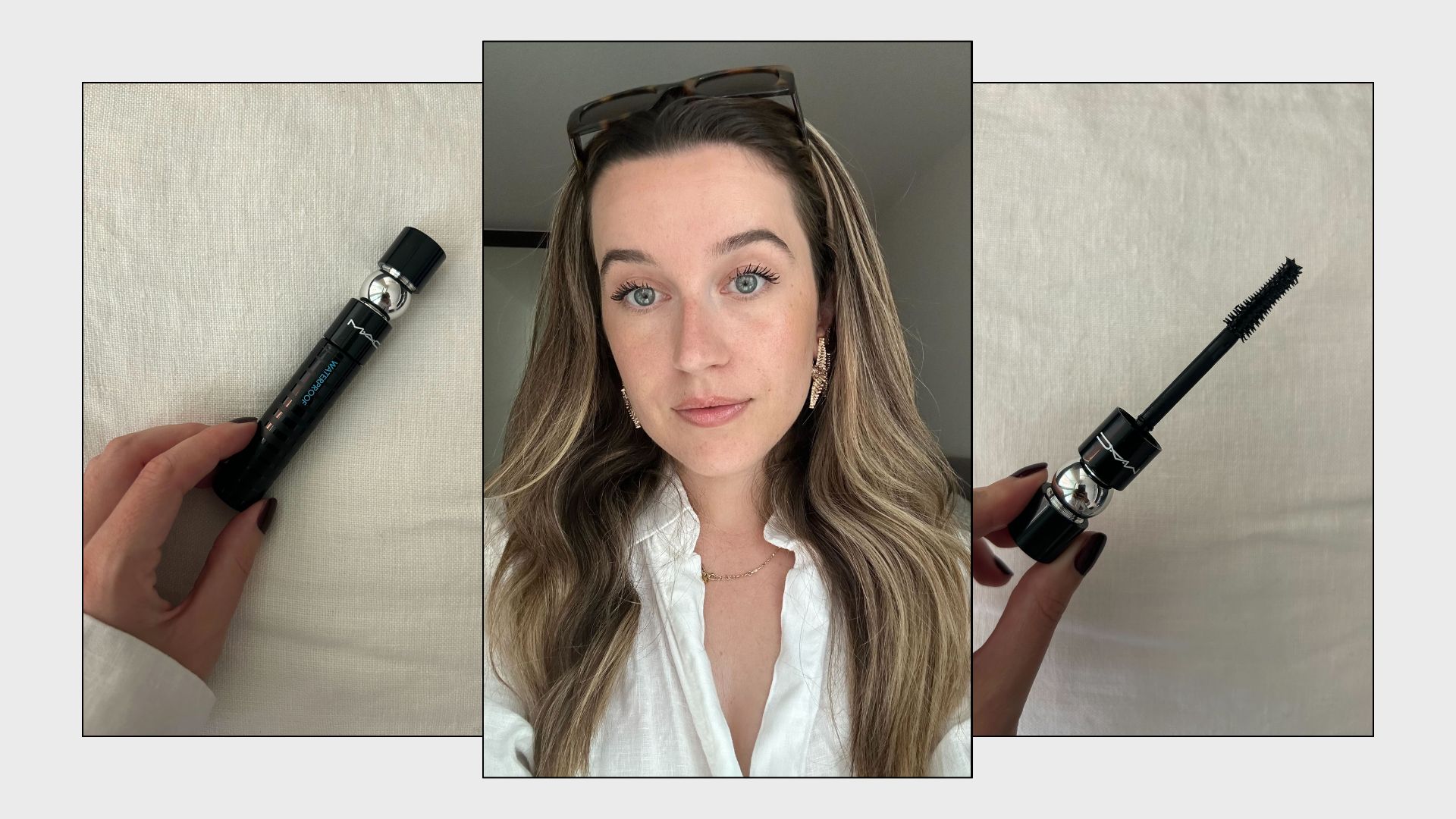 Junior beauty editor, Grace Lindsay, testing the Mac MacStack Mascara