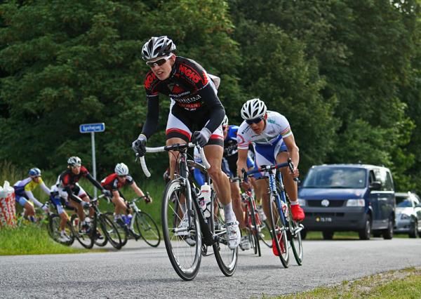 Another of the Team Knudsgaard crew paces the bunch.