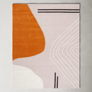 modern geometric abstract rug