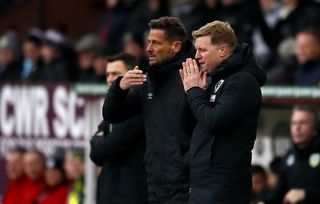 Eddie Howe, right, and Jason Tindall were long-term colleagues