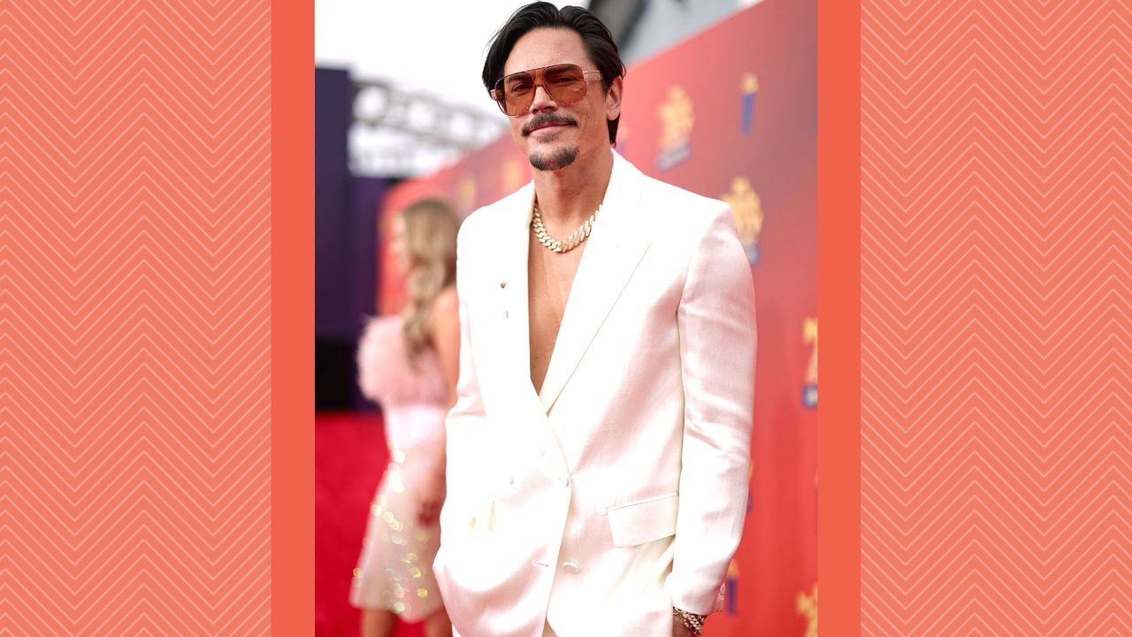 Tom Sandoval attends the 2022 MTV Movie &amp; TV Awards: UNSCRIPTED at Barker Hangar in Santa Monica, California and broadcast on June 5, 2022