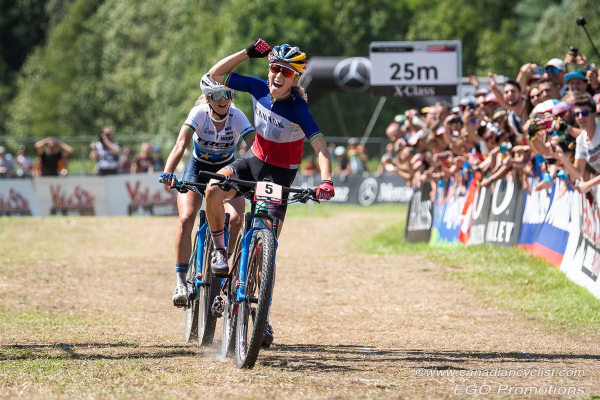 Pauline Ferrand Prevot (Canyon Factory Team) takes her first World Cup wins since 2015