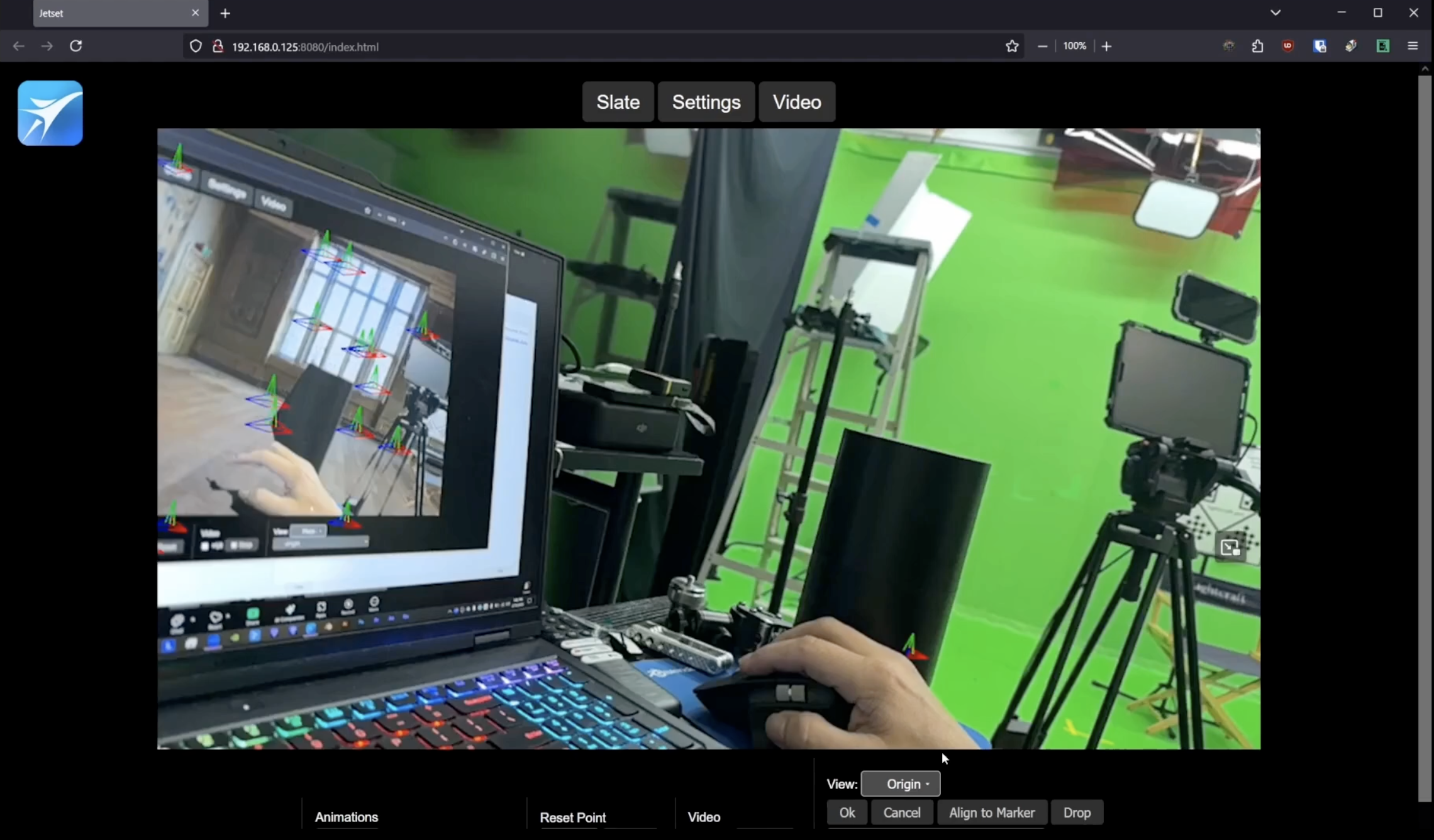 Screens of a VFX app