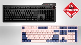 A selection of the best mechanical keyboards on a grey background