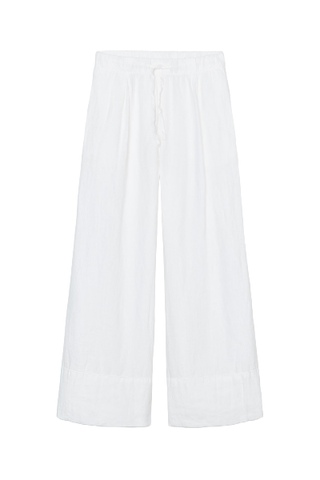 ZW Collection 100% Linen Palazzo Pants 