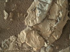 Mars stick-like features