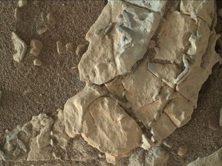Mars stick-like features