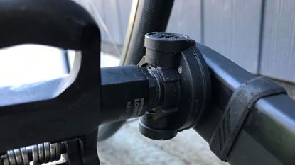 Limits BIA power meter mounted on a crank arm