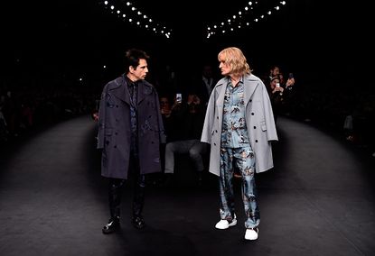 Stiller and Wilson appeared at Valentino's runway show