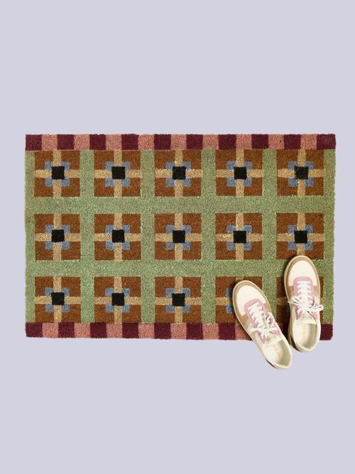 Square Tile Rectangular Doormat 