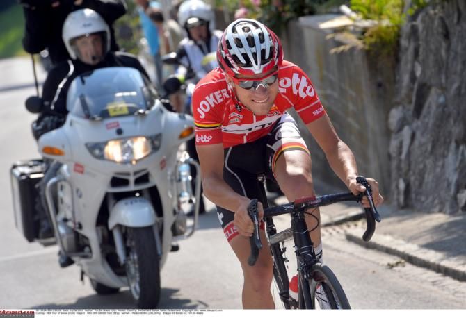 Tosh Van Der Sande (Lotto-Belisol) on his own