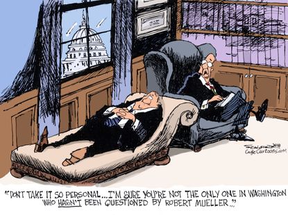 Political cartoon U.S. Mueller Russia investigation