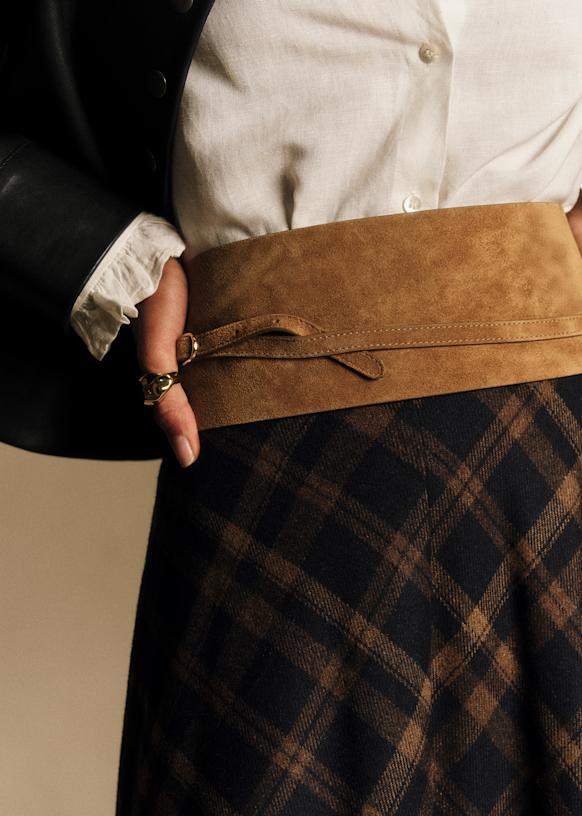 Julia Belt - Taupe - Bovine Leather - S&amp;eacute;zane
