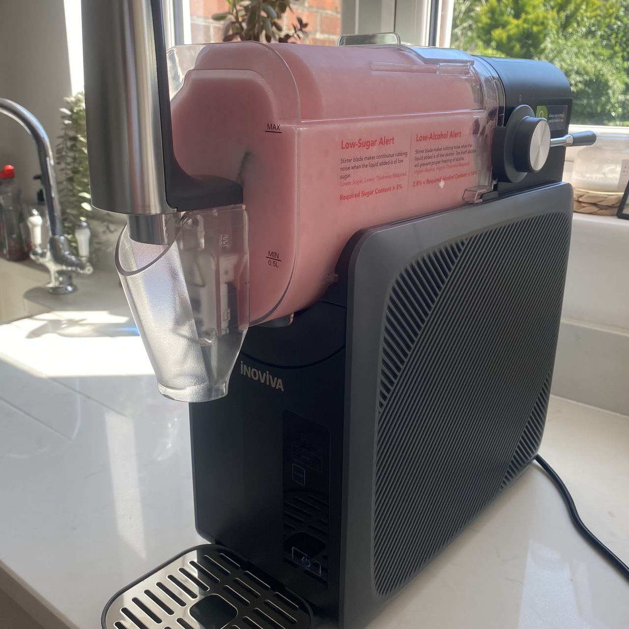 Testing the Inoviva slushie machine at home