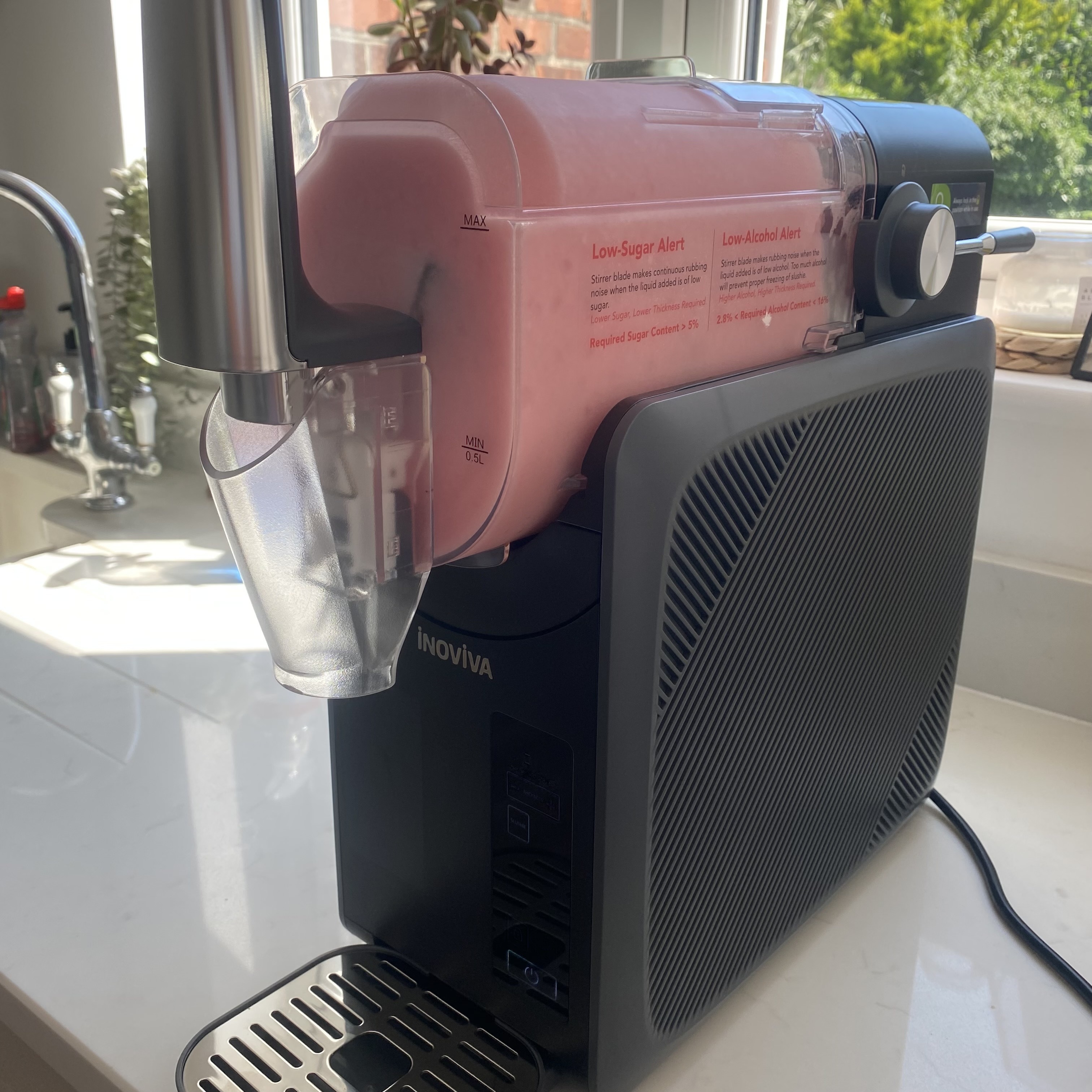 Testing the Inoviva slushie machine at home