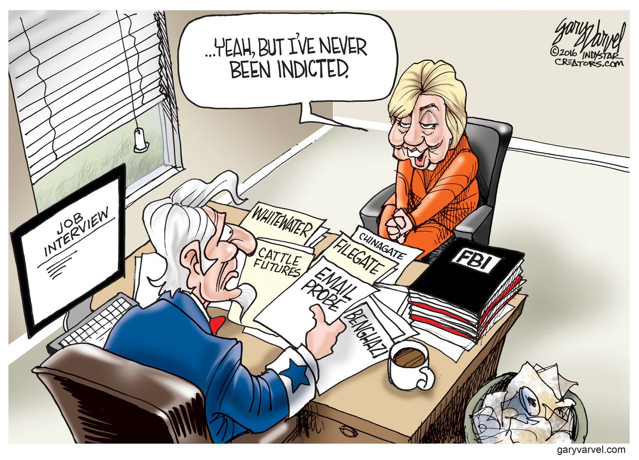 NL&amp;amp;nbsp;Political cartoon U.S. Hillary Clinton interview email scandal