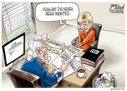 NL&nbsp;Political cartoon U.S. Hillary Clinton interview email scandal