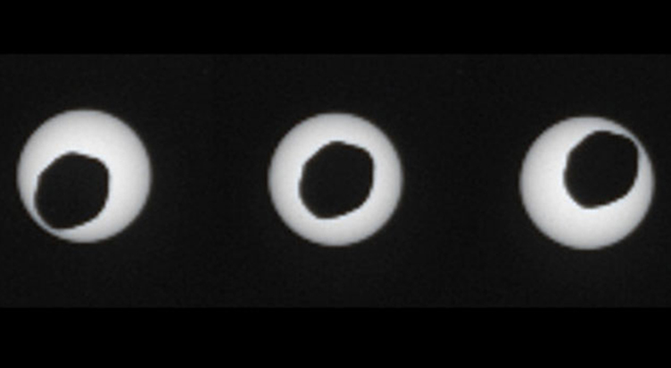 Curiosity Rover Photographs Martian Solar Eclipse