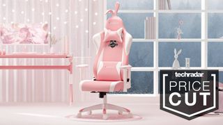 AutoFull pink gaming chair