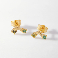 Edge of Ember Intuition Emerald Stud Earrings: £75