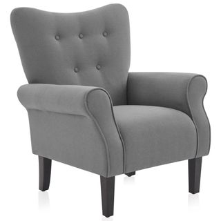 gray armchair from wayfair