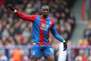 Yannick Bolasie in action for Crystal Palace against Liverpool in 2016.