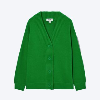 COS Oversized Green Cardigan