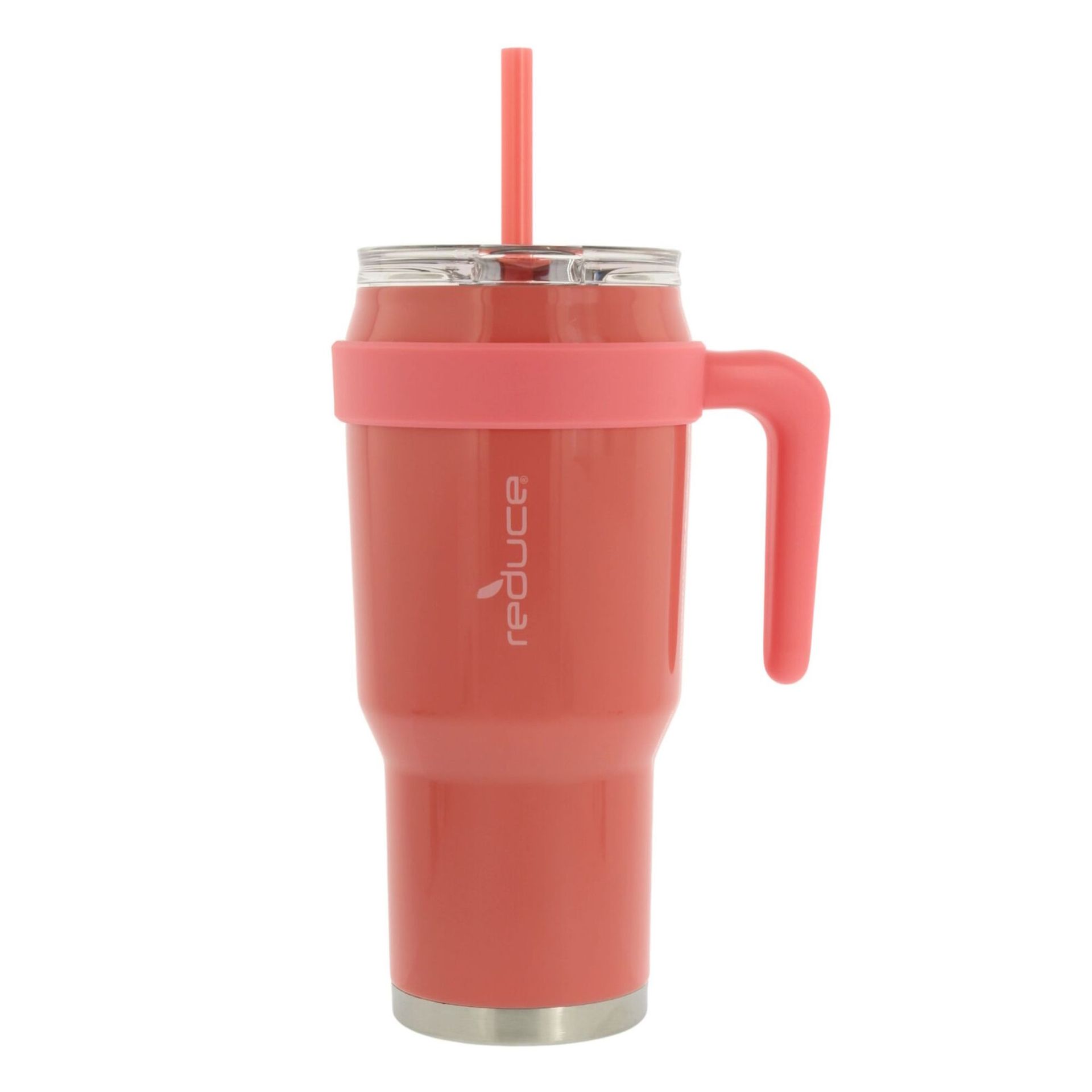 MENGURANGI mug 40 oz dengan pegangan dan sedotan