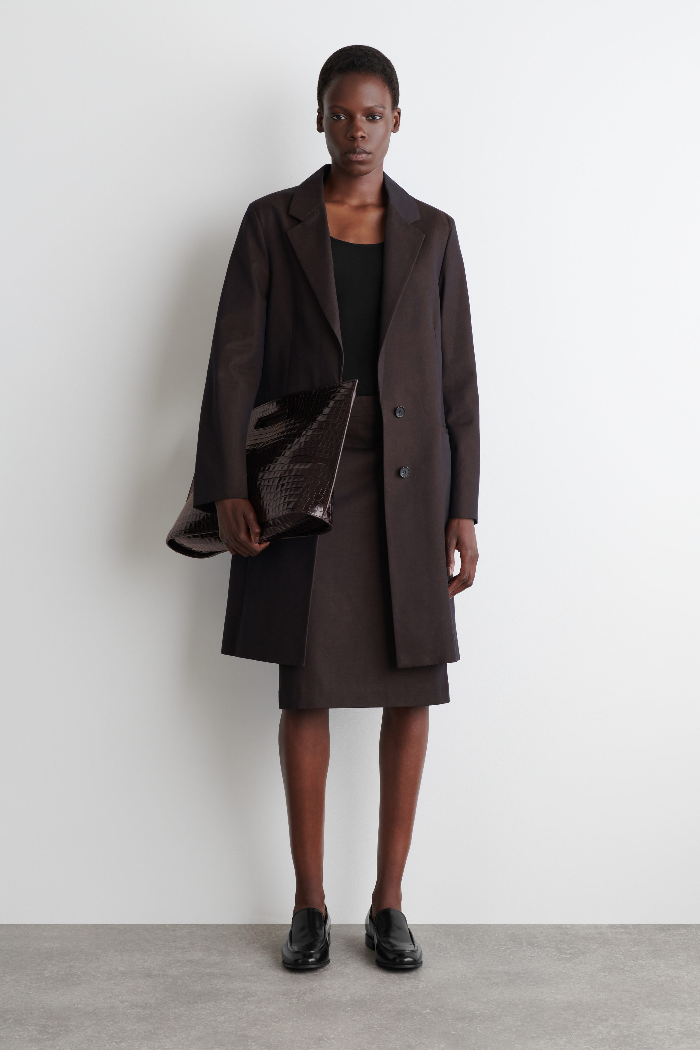 Polished-Leather Loafers