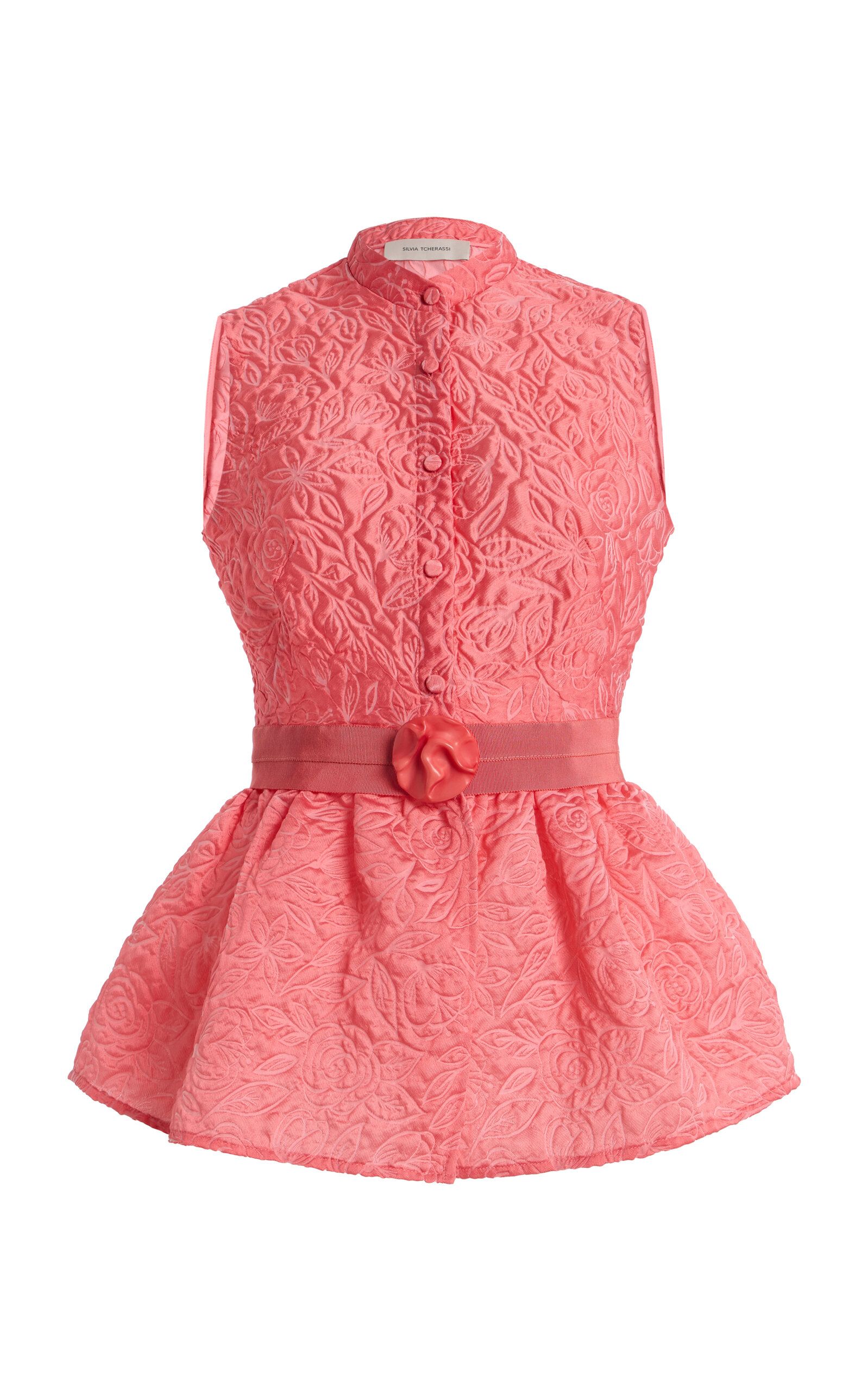 Colony Brocade Peplum Top