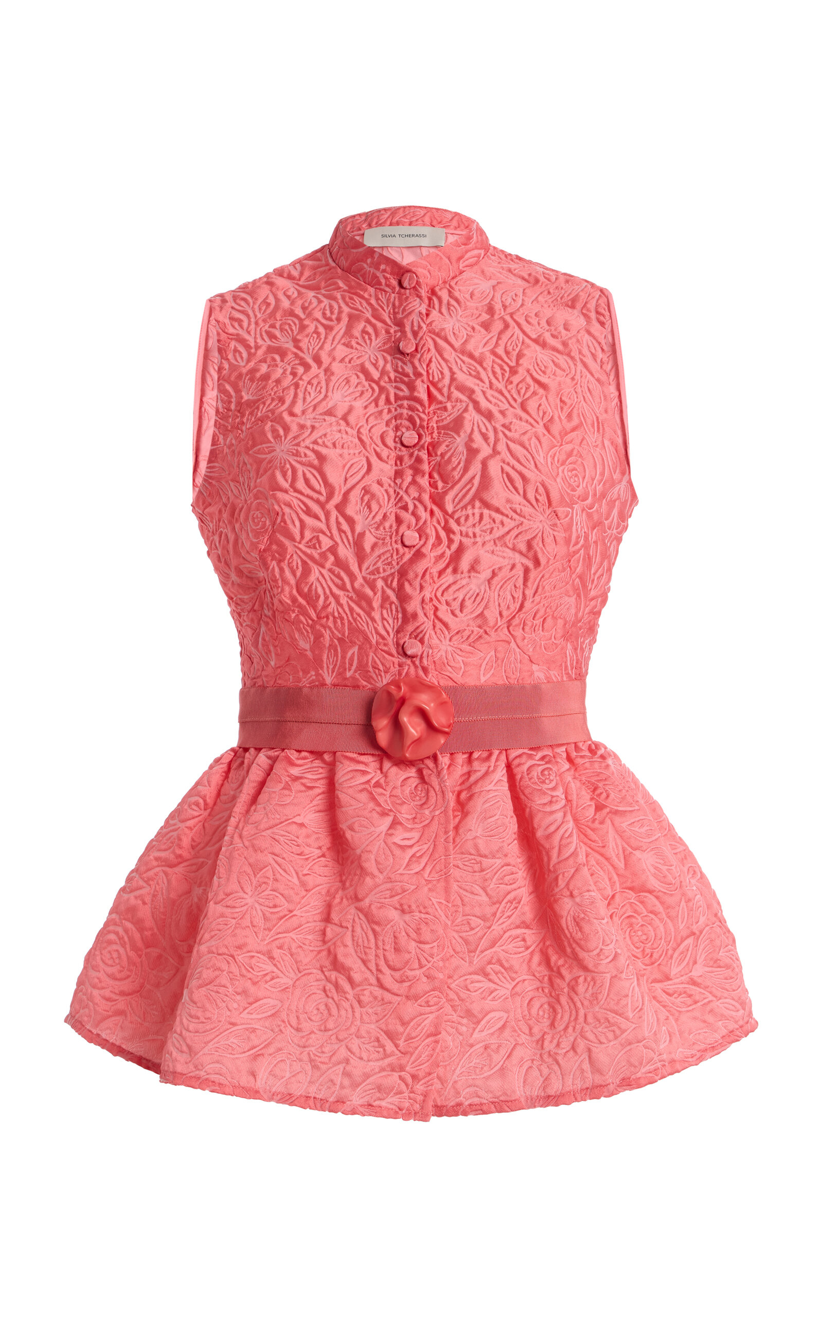 Colony Brocade Peplum Top