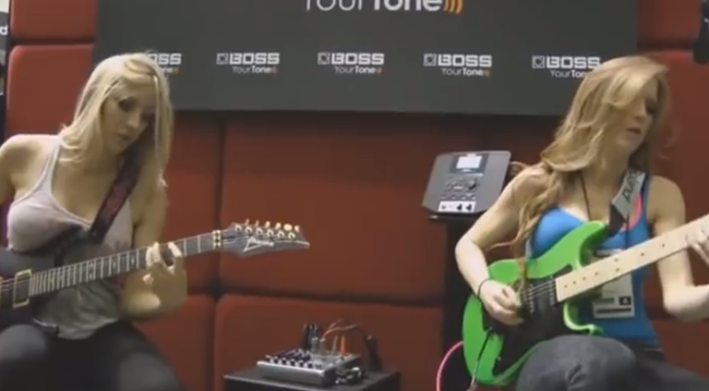 Iron Maidens' Nita Strauss and Courtney Cox Shred at NAMM Show — Video ...