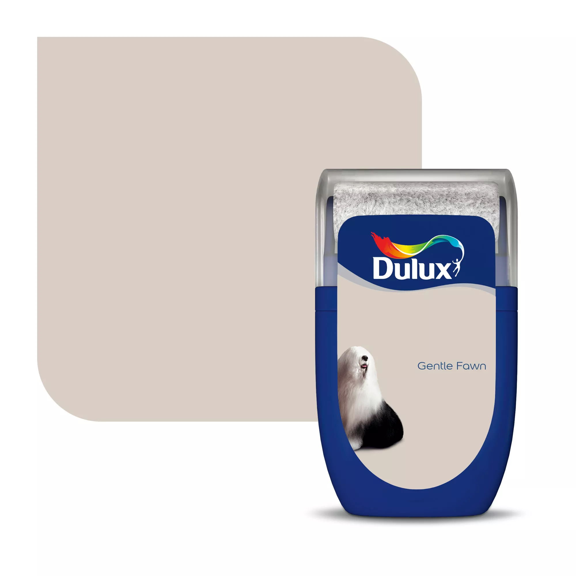 Dulux Standard Gentle Fawn Matt Wall &amp;amp; Ceiling Emulsion Paint, 30ml Tester Pot