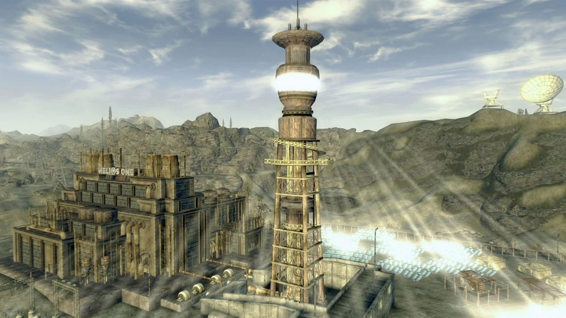 A tower in Fallout New Vegas