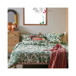 Green jungle pattern bedding set