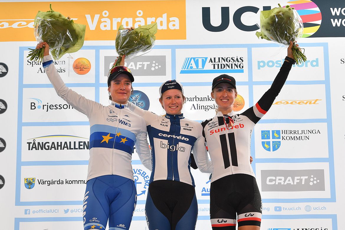 The podium finishers at Crescent Vargarda