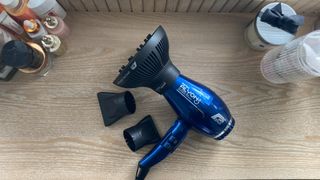 Parlux Alyon hair dryer review - image of the dryer on a dressing table