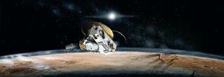 Pluto Encounter Panoramic View