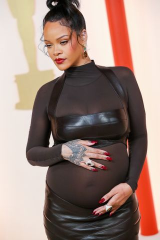 Rihanna at the 95th Annual Academy Awards held at Ovation Hollywood on March 12, 2023 in Los Angeles, California