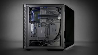 Talon with door open showing tidy cable management system