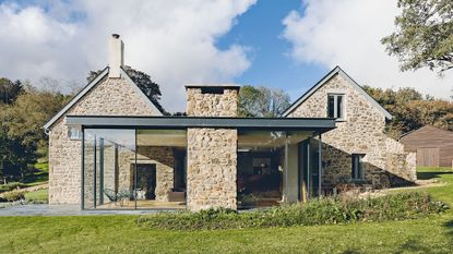 Glass box extension on a period property 